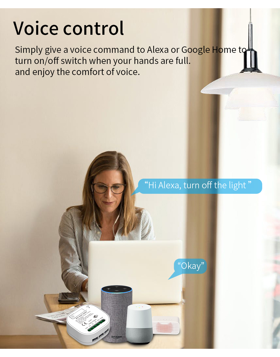 【SML03】+【SSSB01】Tuya WiFi+RF433 Self-powered Smart Wireless Switch Remote Control and Controller Switch - Image 3