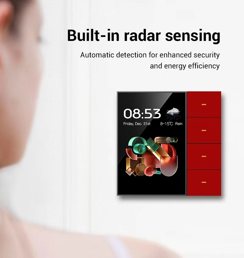 【WSC01】3.5 Inch LCD,4 Key Multi-Function Switch,4 Light,4 Curtain,4 Dimming,8 Scene Switch - Image 3