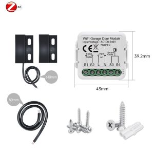 【SMG01-TW-N】WiFi/Zigbee Smart Garage Door Module Switch