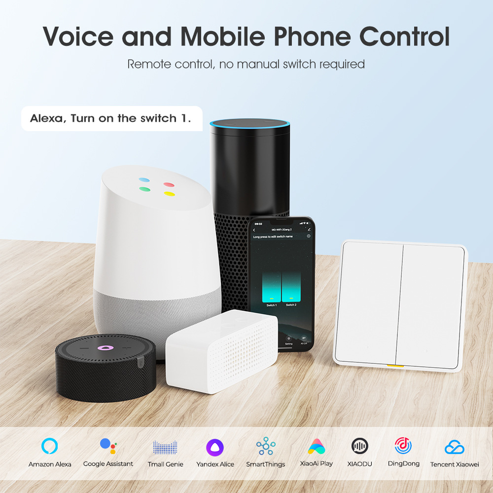 【WSB08】WiFi+RF433 Smart Wall Button Switch work with Tuya/SmartLife - Image 3