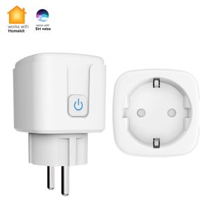 【SOA04】EU HomeKit Smart Socket Plug– App control, Voice-control, and Energy Monitoring