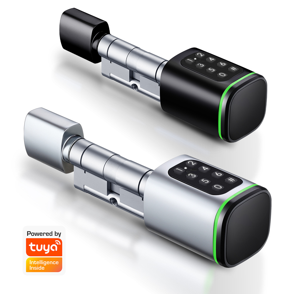 TL-SLC100P Tuya Smart Lock Cylinder – Supports Mobile, Password, IC Card, and Key Unlocking