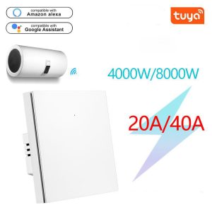 【WSB03】EU UK WiFi/Zigbee High-power Water Heater Button Wall Switch