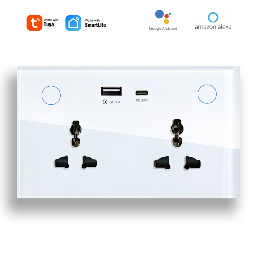 【SOW02-B】Tuya WiFi/Zigbee 147 Smart Socket Dual Universal Plug - Image 2