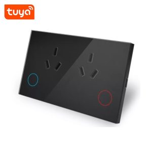 【SOW07-A】120mm Tuya WiFi/Zigbee Australia Smart Wall Socket