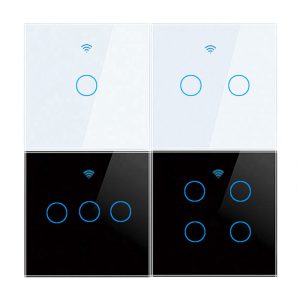【WST01】EU UK Tuya WiFi/Zigbee Smart Wall Touch Switch（N+L/L）