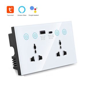 【SOW03】Tuya WiFi/Zigbee 147 Smart Socket,Dual Universal Plug,USB,Type-C