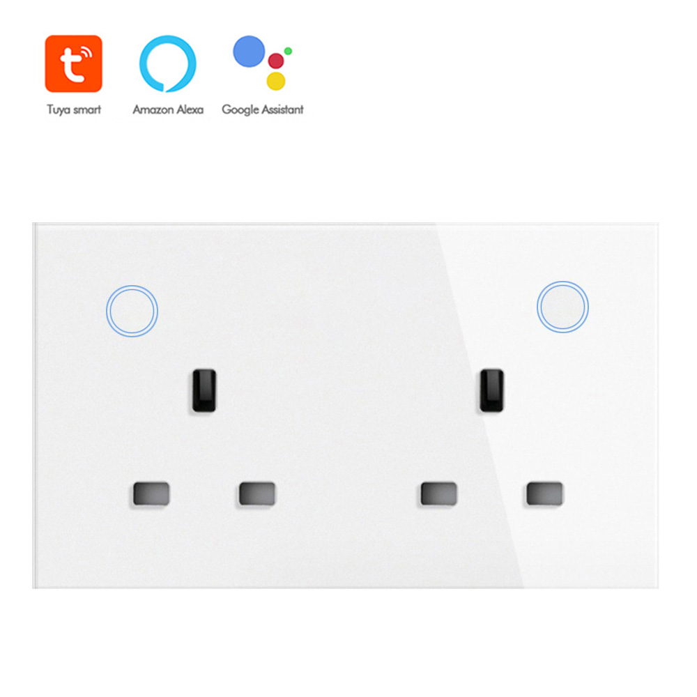 【SOW04-A】Tuya WiFi/Zigbee 147 Smart Socket,Dual UK Plug,USB,Type-C - Image 3