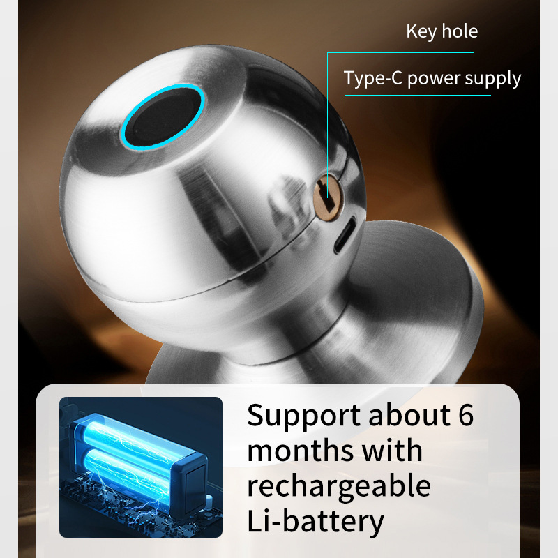 K1 Smart Lock - Fingerprint/Password/Key/App Unlock | Electronic Back-Lock & Anti-Snooping Password - Image 4