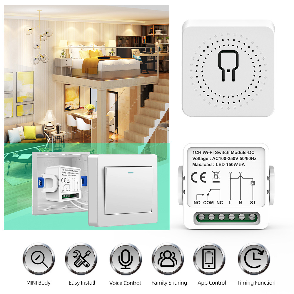 【SML09】Tuya WiFi/Zigbee 1/2/3/4CH Smart Light Switch Hidden Diy Module - Image 3