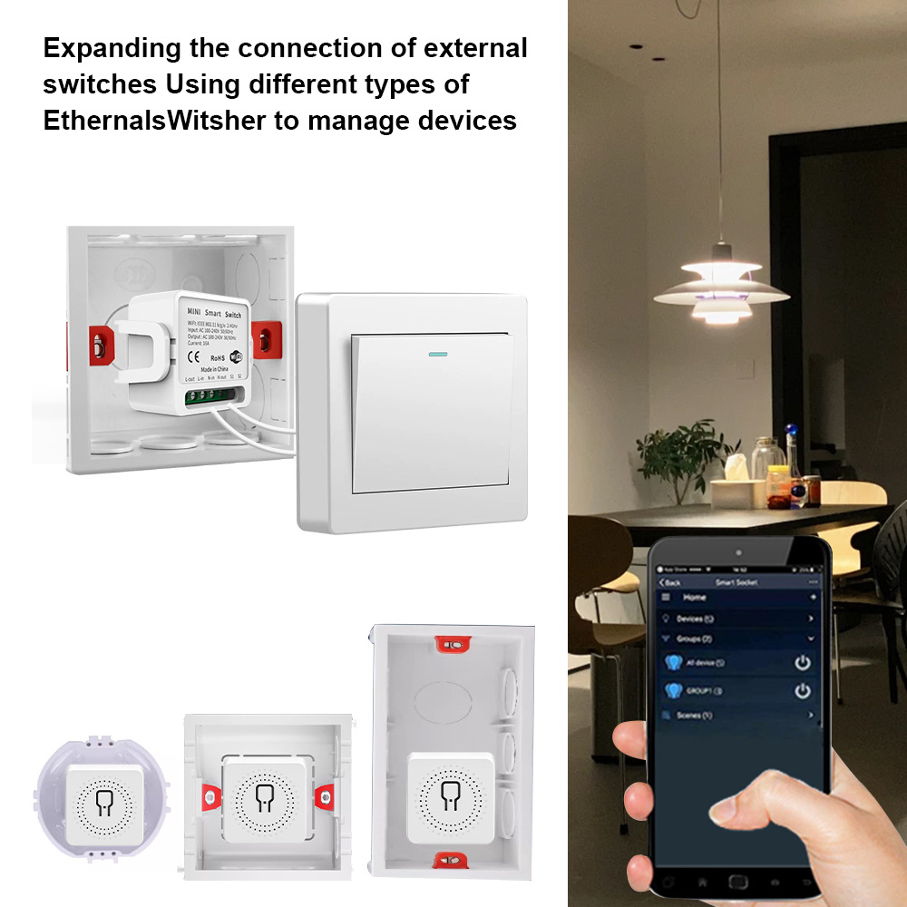 【SML09】Tuya WiFi/Zigbee 1/2/3/4CH Smart Light Switch Hidden Diy Module - Image 6