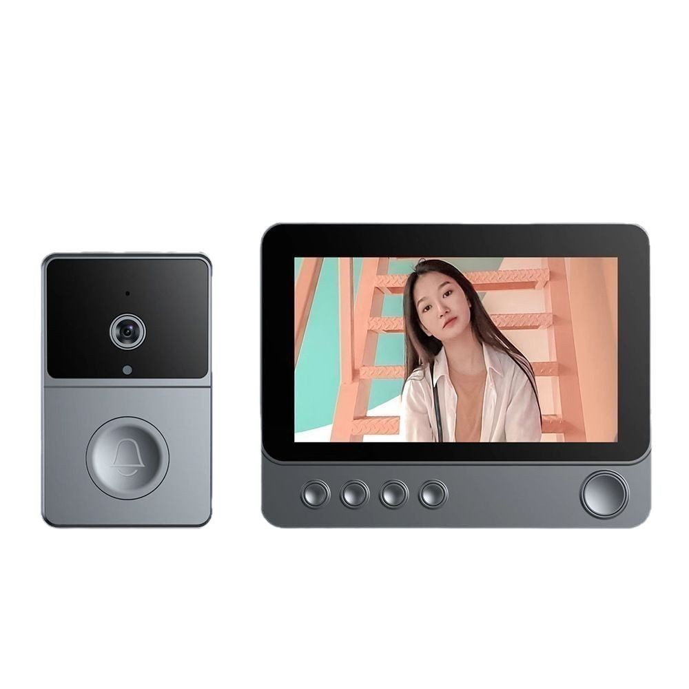 【DBWV03】Wireless Video Doorbell with 4.3-Inch Display | 2.4G Transmission | Two-Way Video Intercom