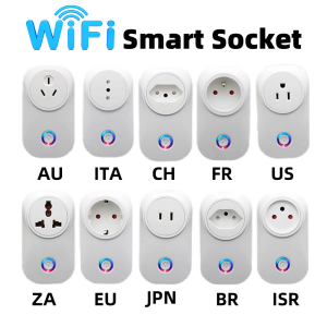 【SOA07】TideLink Tuya WiFi Smart Socket | Voice Control, Timing, Scene Linking & Power Statistics