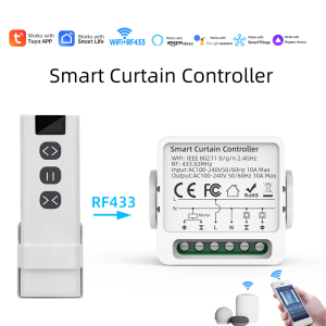 【SML11】Tuya WiFi+RF433 Smart Curtain Controller Module