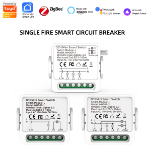 【SML09】Zigbee Single Live Wire Smart Switch Module | Tuya Compatible Smart Circuit Breaker