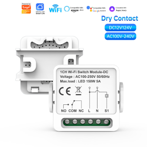 【SML09】Dry Contact Smart Switch Module | WiFi Smart Controller for AC/DC Systems