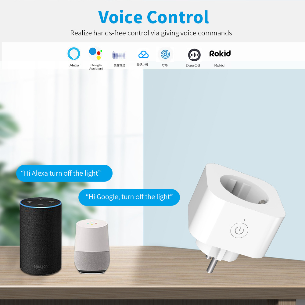 【SOA10】EU Tuya WiFi/Zigbee Smart Socket Plug – App control, Voice-control, and Energy Monitoring - Image 4
