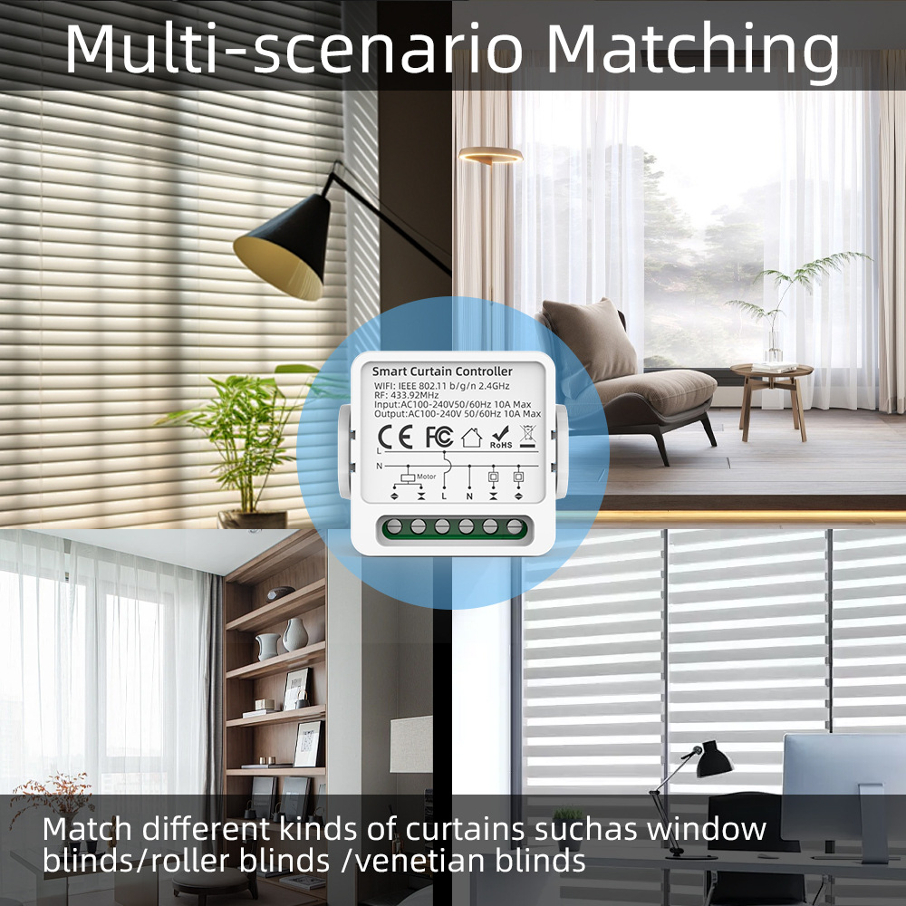 【SML11】Tuya WiFi+RF433 Smart Curtain Controller Module - Image 4
