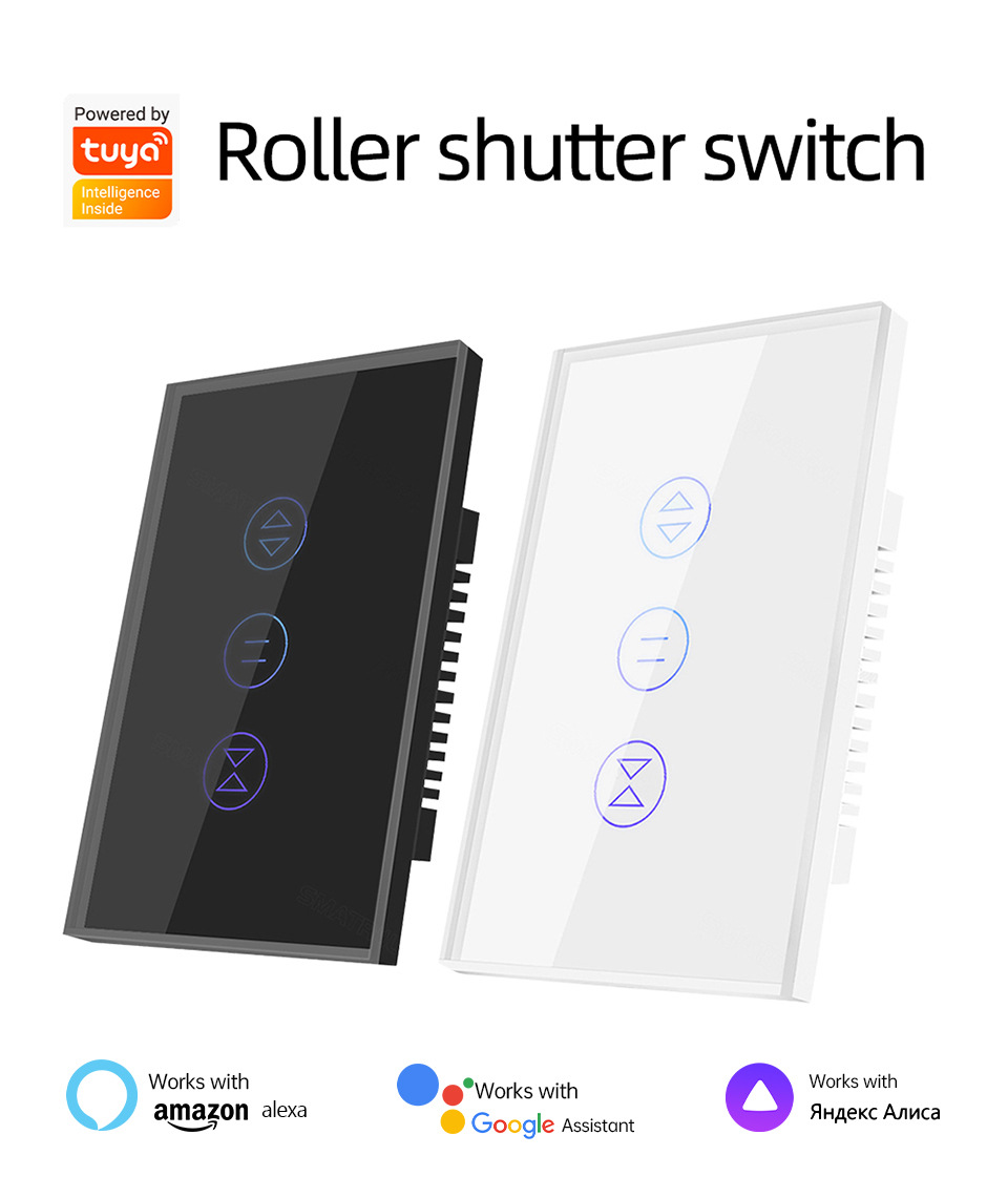 【WST11-C】TideLink US WiFi/Zigbee Smart Roller Shutter Switch