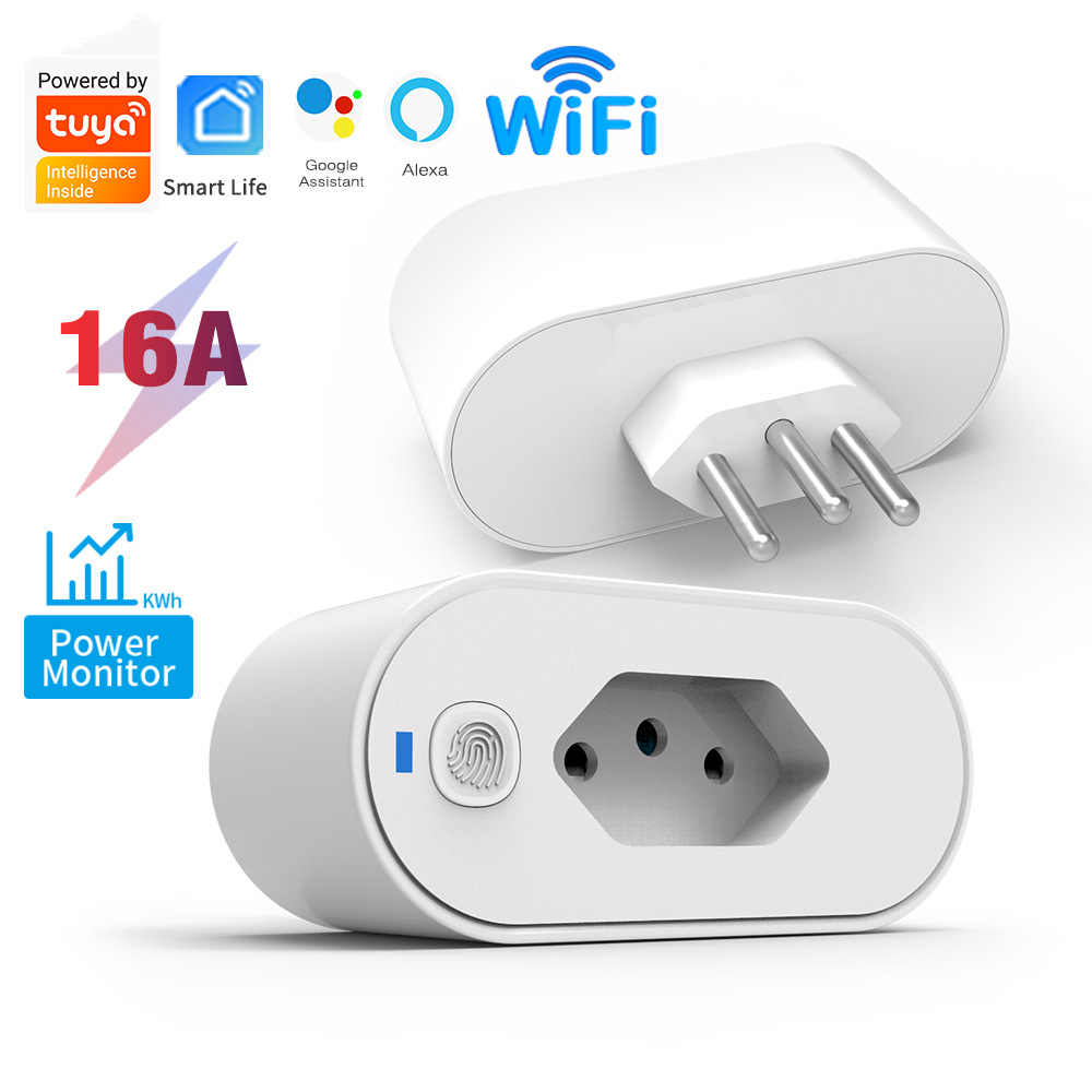 【SOA17】TideLink Tuya Brazil WiFi/Zigbee Smart Plug Socket | WiFi Remote Control, Voice Control, Timer & Energy Monitoring - Image 2