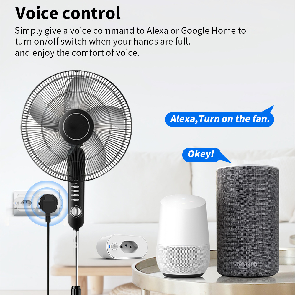 【SOA17】TideLink Tuya Brazil WiFi/Zigbee Smart Plug Socket | WiFi Remote Control, Voice Control, Timer & Energy Monitoring - Image 4