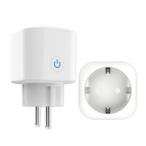【SOA06】New EU & FR Tuya WiFi/Zigbee Smart Socket Plug – App control, Voice-control, and Energy Monitoring