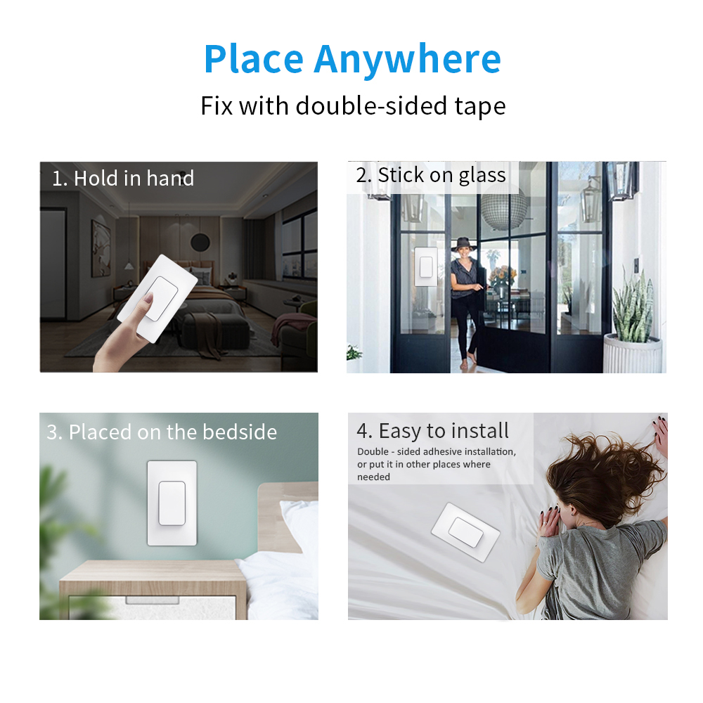 【SML07】+【SSSB03】Long version Self-Powered Wireless Switch – No Battery Smart Remote Wall Switch - Image 5