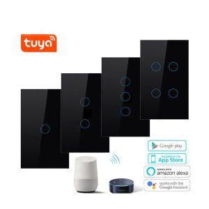 【WST01】US Tuya WiFi/Zigbee Smart Wall Touch Switch（N+L/L）