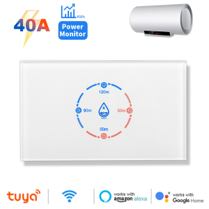 【WST16-W】US 40A/20A Tuya WiFi Smart Water Heater Switch | High Power Wall Timer Switch