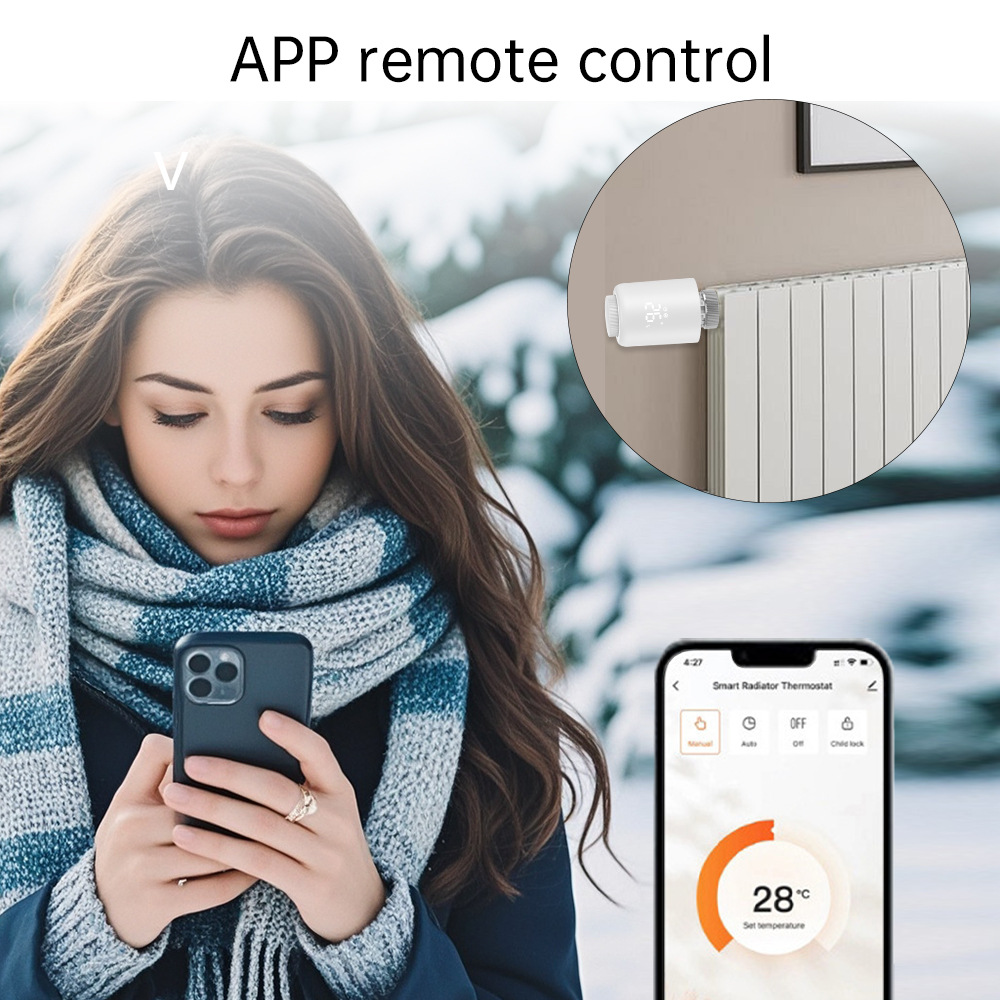 【STV11】Tuya Zigbee Smart Thermostatic Radiator Valve | Intelligent Heating Control for Home Automation - Image 3