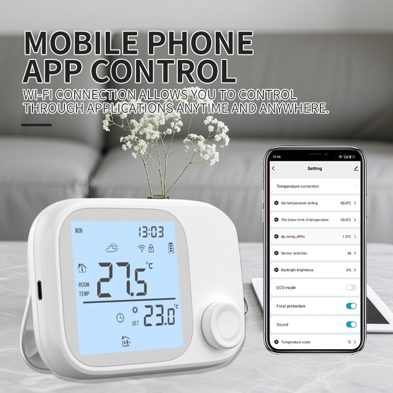 【STV01】RF433 Wireless Boiler Thermostat | Wall-Mounted Gas Heating Temperature Controller | One-to-One Pairing - Image 4