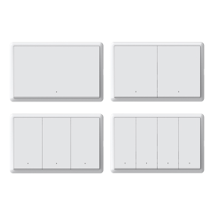 Tuya Matter WiFi Smart Wall Switch | US Standard 1–4 Gang Intelligent Light Switch – Voice & App Control