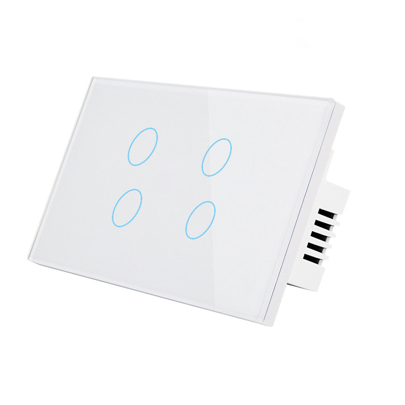 【WST01】US Tuya WiFi/Zigbee Smart Wall Touch Switch（N+L/L） - Image 8