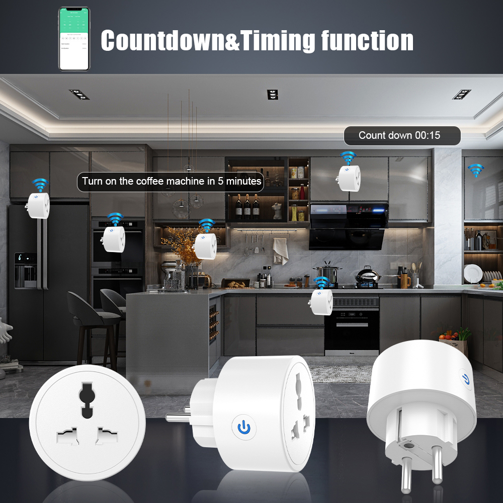 【SOAU02】WiFi EU Universal Smart Socket Multi-Country Adapter – Work with App & Voice Control - Image 5
