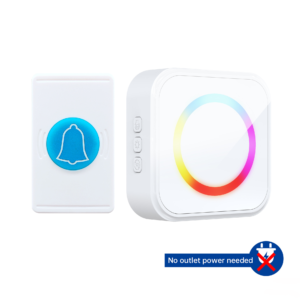 【DBW09A】Wireless Doorbell - Battery-Powered Remote Control Doorbell, Long Distance, Perfect for Kids & Elderly Use, Remote Operation