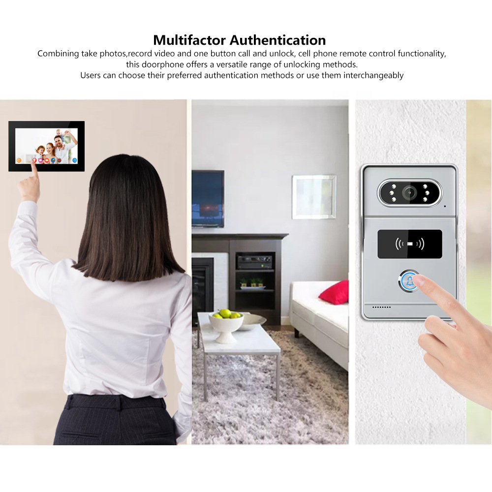 【DBS11】WiFi Smart Video Doorbell, Tuya APP Supported, HD Night Vision, 128G TF Card Storage, Motion Detection, Video Playback, Access Control Unlock - Image 4