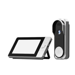 Wireless Video Doorbell, 130° Wide Angle, Built-in Battery, Remote Video Calling, No External Power Required