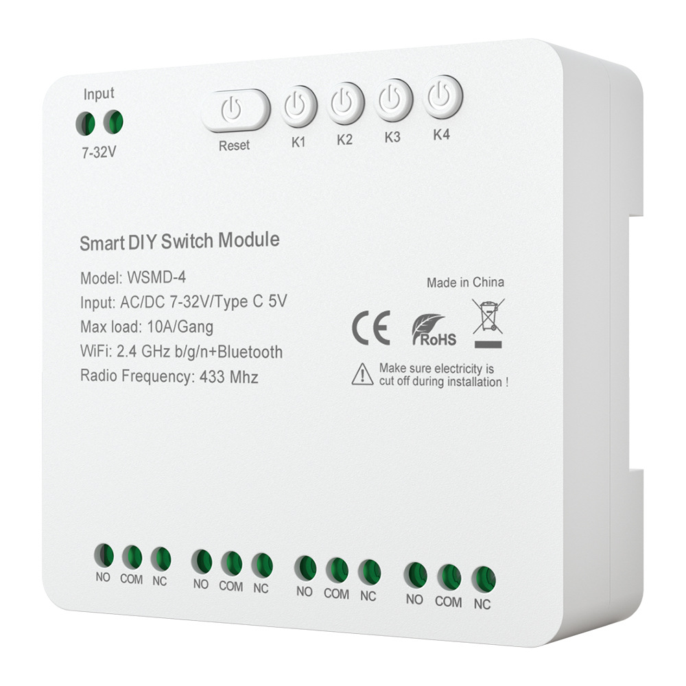 【SML22-4】Smart Relay Switch | WiFi + RF 4-Channel | Smart On/Off Control Module - Image 4