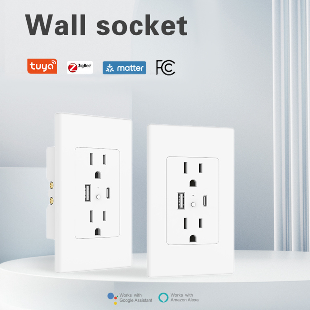 【SOW15】US WiFi Smart Wall Socket With USB | Remote Control with Energy Monitoring - Image 2