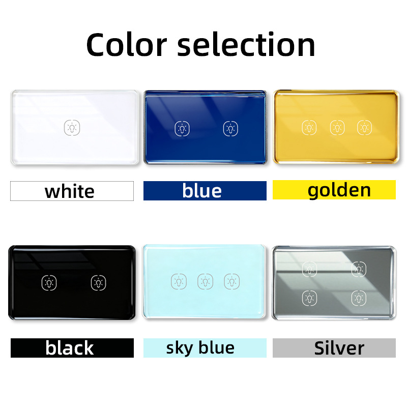 【WST09】 US Smart Switch Metal Frame Curved Glass Touch - (N+L/L) Work with Tuya - Image 4