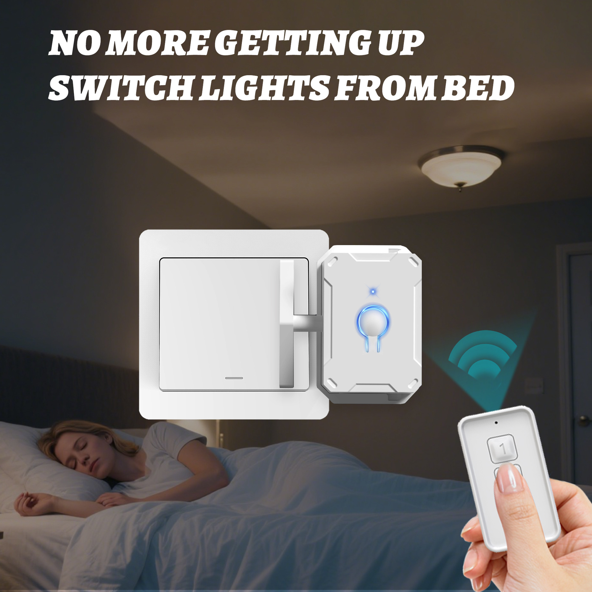 No Wiring Finger Robot Switch | RF433 Remote Button Actuator - Image 4